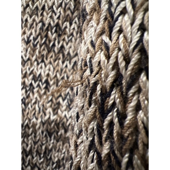 Vintage NANNELL V-NECK HAND KNIT SWEATER WITH PADDED SHOULDERS - SIZE S - Picture 7 of 8